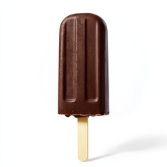 Obraz premium Delicious Chocolate Ice Cream Bar on a Stick - Perfect Summer Treat for Hot Days, Refreshing and Sweet