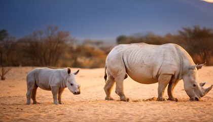 Fototapeta premium rhino in the wild