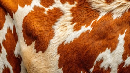 Rustic cowhide wallpaper: brown and white bovine skin texture.