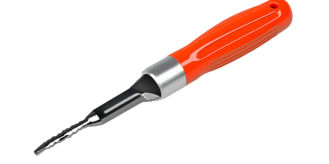 Isolated Screwdriver Tool with Orange Handle Repair Equipment Transparent