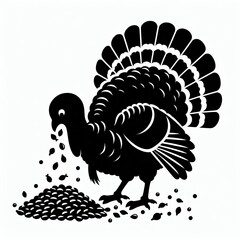 Majestic Turkey Silhouette
