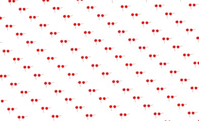 Obraz premium Vector seamless pattern of red lollipop candy in doodle style. Hand drawn lollipop outline vector illustration, wallpaper.