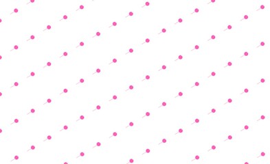 Vector seamless pattern of red lollipop candy in doodle style. Hand drawn lollipop outline vector illustration, wallpaper.