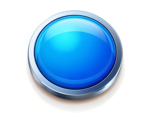 blue round button click, press, select, ui, ux