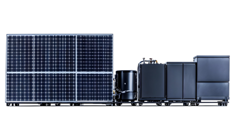 Isolated Transparent Background of Solar Panel Energy Power Systems