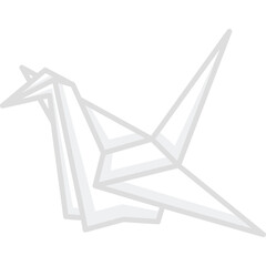 a vector or a paper crane