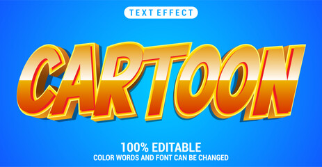 Editable Cartoon text style effect