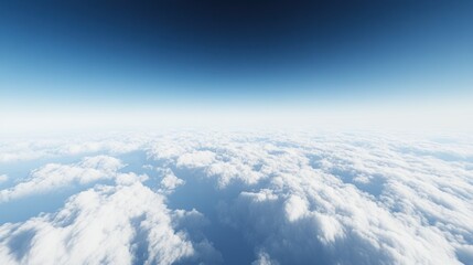 A serene view of clouds and blue sky, evoking a sense of tranquility and freedom.