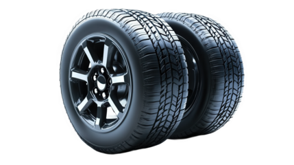 Automotive Tires and Wheels Pair