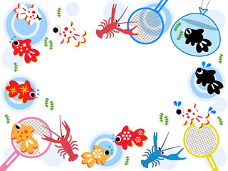 金魚■フレーム（金魚祭り）