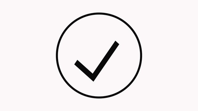 check mark icon on white background Coler
