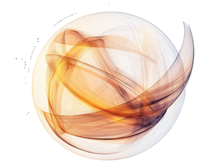 Glowing Digital Grid Sphere: A Futuristic Illuminated 3D Sphere with Digital Grid Patterns Isolated on White