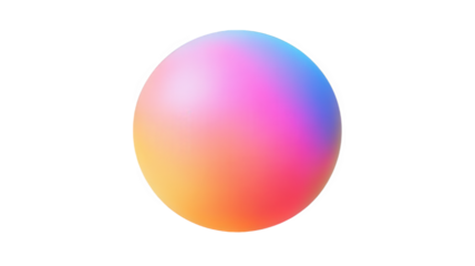 Colorful Gradient Sphere Abstract