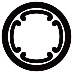 家紋です。丸に四つ鐶といいます。 © じゅん