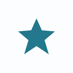 A Flat Vector Logo of a Layered Star with Unique Design Isolated on Transparent Background, Ideal for Creative Projects