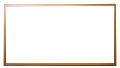 blank school white board with wooden frame isolated transparent white background