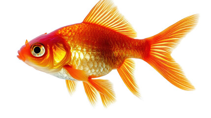 Fototapeta premium Orange Goldfish in Profile