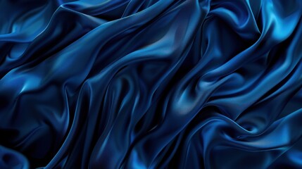 Obraz premium Abstract Blue Satin Drapery