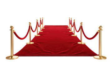  Red carpet on transparent background