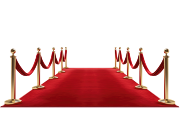  Red carpet  on transparent background