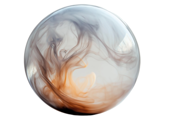  Glowing Digital Grid Sphere: A Futuristic Illuminated 3D Sphere with Patterns Isolated on White