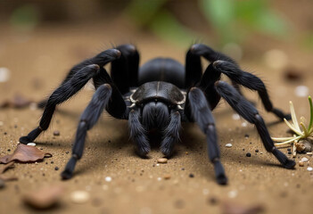 Aphonopelma chalcodes, also known as the Desert Blonde Tarantula, is a species of tarantula belonging to the genus Aphonopelma, on a brown ground