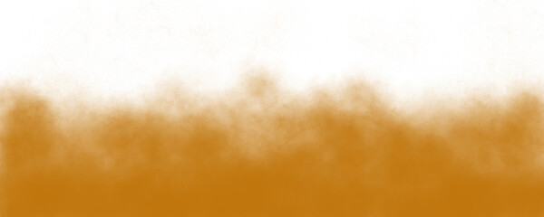 Philippine Gold Dust, Smoke, and Soil Particles in a Cloud Explosion on Transparent or White Background – PNG Overlay for Compositing, Covering, and Atmospheric Effects
