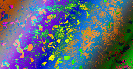 abstract background with colorful splashes