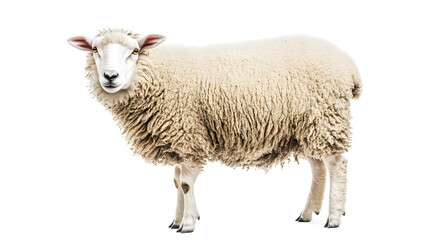 Fototapeta premium sheep isolated on white,sheep isolated on white background,sheep on a white background.