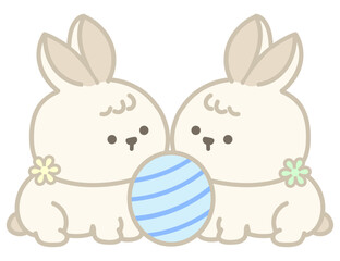 부활절 토끼와 계란