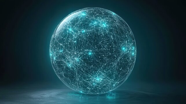 Futuristic Network Sphere.
