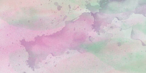 Abstract translucent multicolored watercolor background. Watercolor background. 3D illustration, 3D rendering. Colorful gradient ink colors wet effect hand drawn canvas background .>