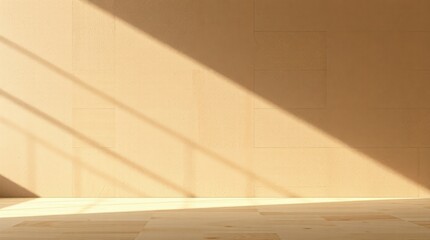 Sunlight streams through the window casting shadows on a wall