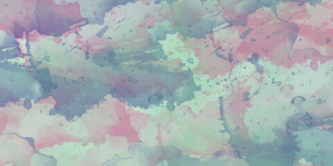 Abstract translucent multicolored watercolor background. Watercolor background. 3D illustration, 3D rendering. Colorful gradient ink colors wet effect hand drawn canvas background .>
