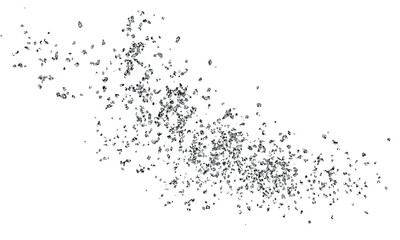 Sparkling dust silver particles. PNG Silver splatter border .Festive background with silver glitter and confetti. Background with glowing silver particles.Luxury premium design template.