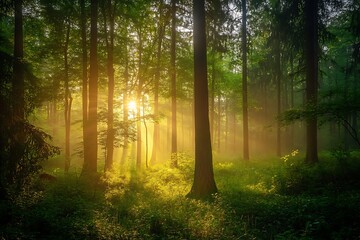 Obraz premium Trees at morn ringing 