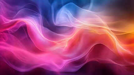 Fototapeta premium Vibrant Hues: An Abstract Symphony of Color and Light