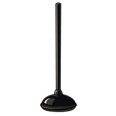 toilet plunger on a transparent background