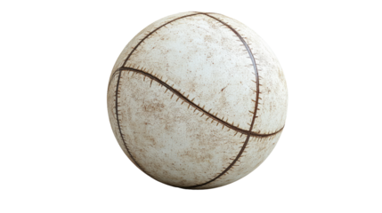Aged Gaelic Football: A weathered Gaelic football, showing the effects of time and play, offering a sense of history, competition, and traditional Irish sports.