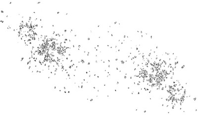 Fototapeta premium Silver confetti, spray.Png Brush stroke, dot, dust. Silver glitter hand-drawn.A swirl of gold sequins. To advertise a product, wedding card, banner, and social media.