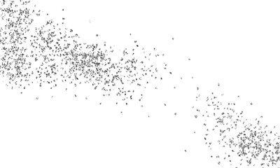 Silver Sparkling dust particles foil silver confetti.Silver sparkle splatter border. Foil Frame silver stroke on transparent background.Premium design,wedding,vip cover template,grand opening,flyer.