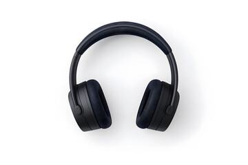 Fototapeta premium Modern Wireless Headphone Mockup isolated on white background