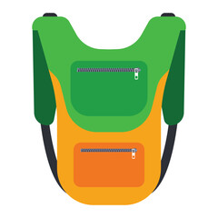 Hydration pack for kids vector cartoon illustration isolated on a white background.