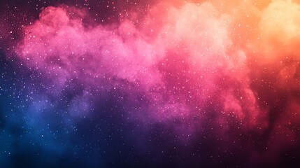 Cosmic Nebula: A Celestial Symphony of Pink, Orange, and Blue