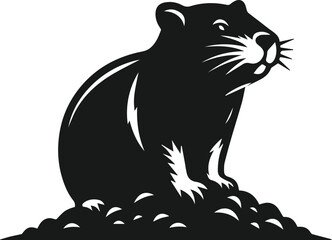 black wombat vector