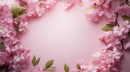 Obraz premium Floral spring frame ideal for creative designs.