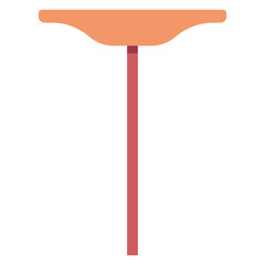 Crepe spreader for pancake vector cartoon illustration isolated on a white background.