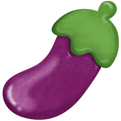 Eggplant element.