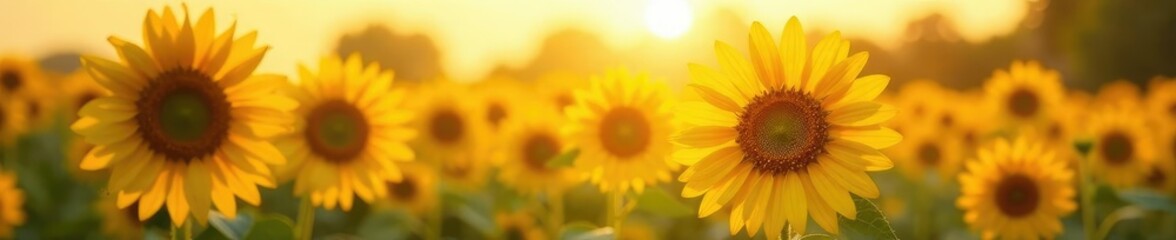 Obraz premium Sunflower petals gently swaying in the breeze,, colorful flowers
