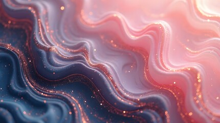 Flowing Glittering Waves with Dreamy Feel